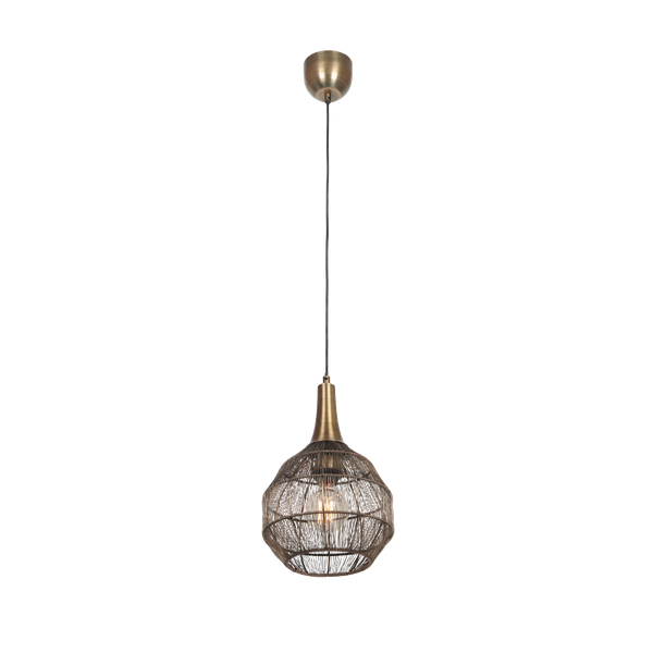 Soraya pendant 26 x 27 cm E27 matt black/antique brass image 1