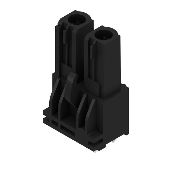 PCB plug-in connector, female header, closed side, THT solder connection, 7.62 mm, Number of poles: 2, 180°, Solder pin length (l): 3.2 mm, tinned, black, Box image 2