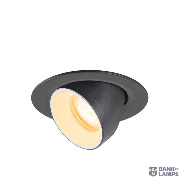 NUMINOS© GIMBLE XS, recessed CL 3000K 55ø IP20 round bl/wh image 1