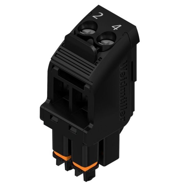 PCB plug-in connector, female plug, 5.00 mm, Number of poles: 2, 90°, Clamping yoke connection, printed; 2 / 4; cod. 02, Box image 1