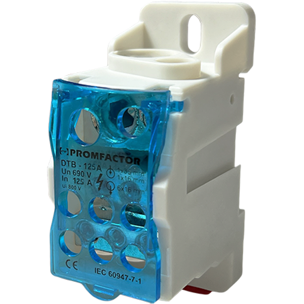 Power distribution terminal blocks DTB125 125A (8 terminals) 690V image 1