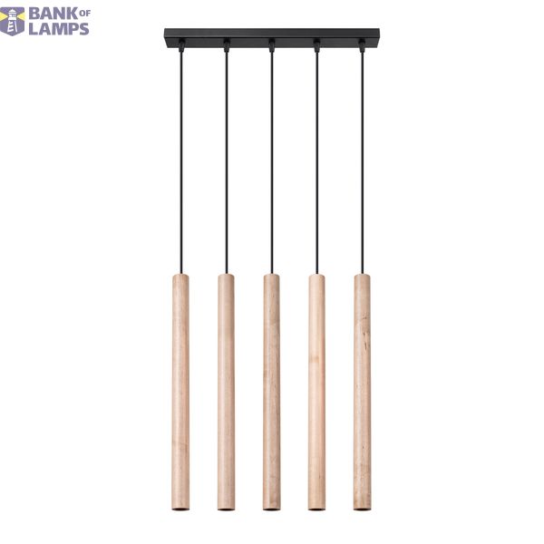 HANGING LAMP PASTELO 5L WOOD G9 5X8W IP20 image 6