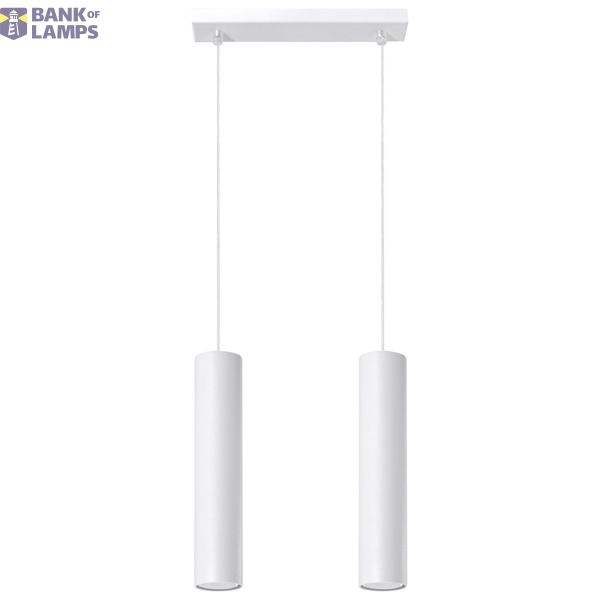 HANGING LAMP LAGOS 2 WHITE GU10 2X40W IP20 image 5
