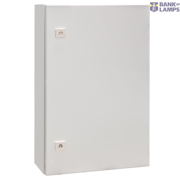 Wall-mounted enclosure 1 door IP65 H=600 W=400 D=155 mm image 1