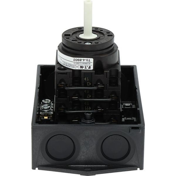T0-4-8902/I1 Changeoverswitches, T0, 20 A, surface mounting, 4 contact unit(s), Contacts: 8, 60 °, maintained, With 0 (Off) position, Netz-0-Notstrom, Design numbe image 32
