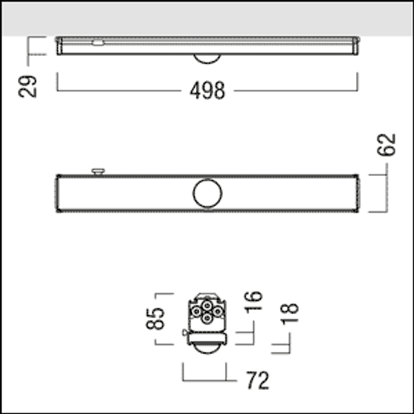 RESPRO TEC-GP ESC HP E3D WH IP54 - Safety luminaire image 3