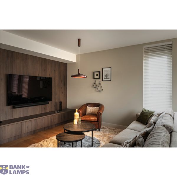 LALU®, pendant light, Led Base, Mix&Match, recessed, 150cm, 9.5W, 3000K, PHASE, bronze image 4