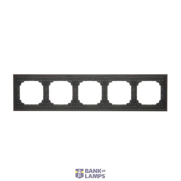 IP44 single socket outlet without frame seal - same color flap&cframe, 16A, black matt image 1