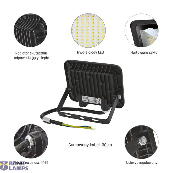 NOCTIS LUX 2 SMD 230V 20W IP65 NW black image 3