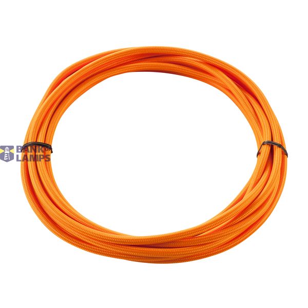 TEXTILE CABLE, 3-pole, 5 m, orange image 1