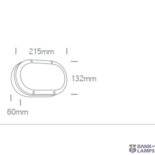 BLACK WALL LIGHT 10W WW IP54 230V image 2