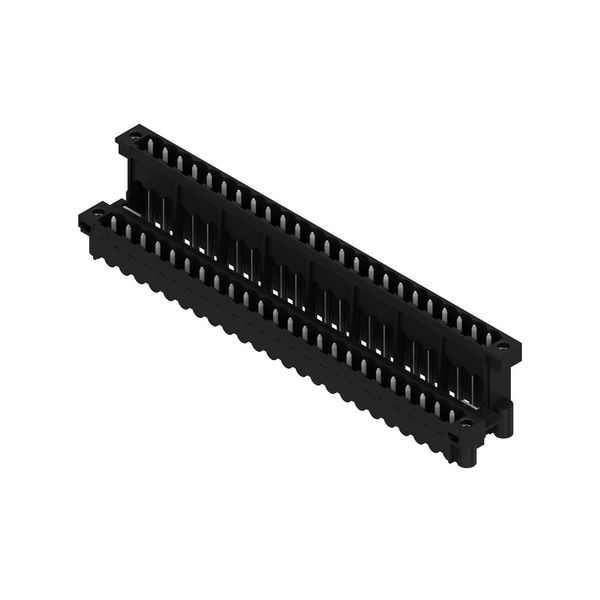 PCB plug-in connector, male header, Flange / Solder flange, THT/THR solder connection, 5.08 mm, Number of poles: 48, 180°, Solder pin length (l): 1.5 mm, tinned, black, Box image 5