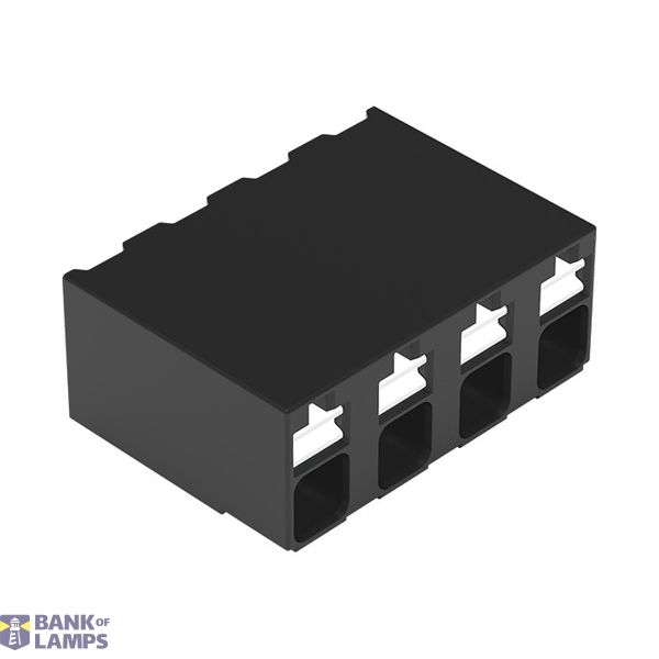 SMD PCB terminal block push-button 1.5 mm² black image 1