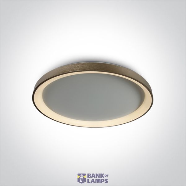 BRUSHED GOLD PLAFO LED 48W WW IP20 230V image 1