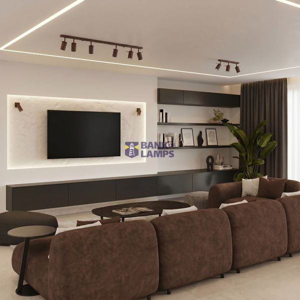 Ceiling lamp RING 3L brown image 9