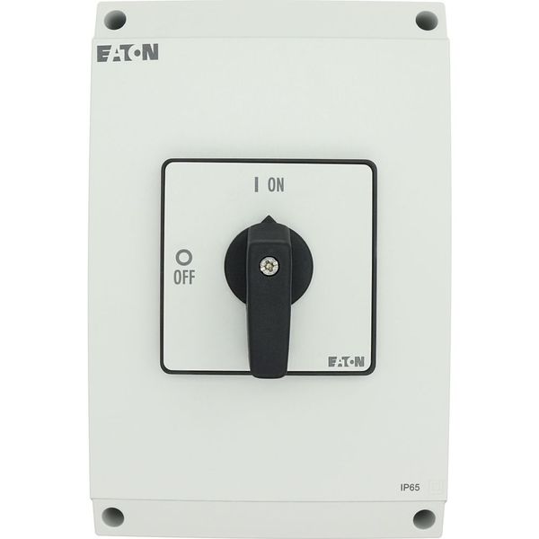 P3-100/I5 On-Off switch, P3, 100 A, surface mounting, 3 pole, with black thumb grip and front plate image 21