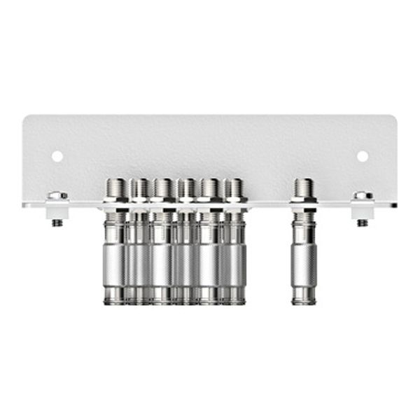Earthing angles,7 connectors, acc. to EN 60728-11,QEW 7-09N image 1