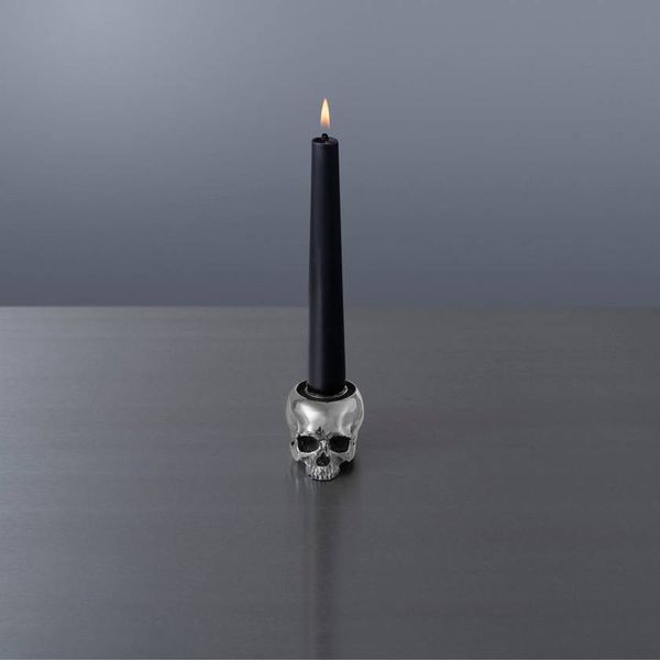 SKULL CANDLE HOLDER / TRAVIS BARKER / STEEL image 2