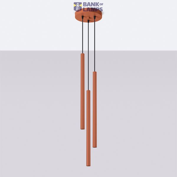 PASTELO HANGING LAMP 3P RED OCHRE 3XG9 image 8