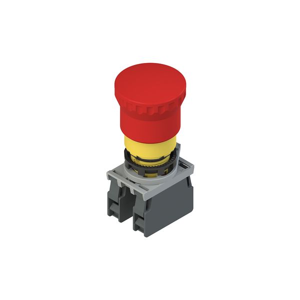 Complete unit with emergency pushbutton, fixing adapter and contacts image 1