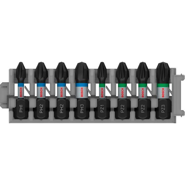 Impact Control Insert Bit Pack, 8-piece, 1xPH1;3xPH2;1xPH3;2xPZ2;1xPZ3 image 1