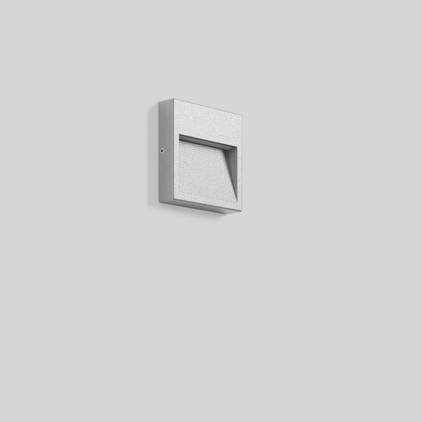 BRICK mini, 4 W, 55 lm, 830, silver, on/off Wall luminaires, L 120 B 1 image 1