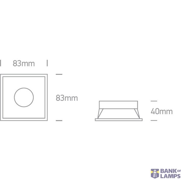 WHITE GU10 10W SEMI TRIMLESS image 2