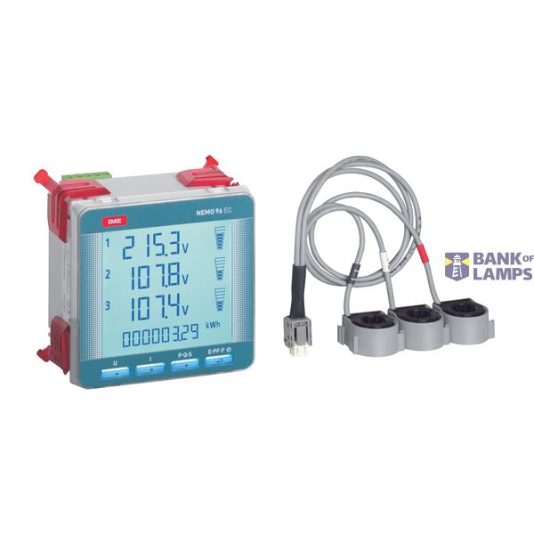 EASYCONNECT - standard flush-mounting type 96x96mm multifunction measuring unit image 1