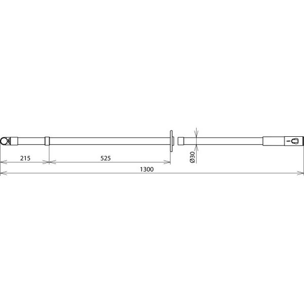 Insulating stick with handle and gear coupling f. damp cleaning kit MS image 2