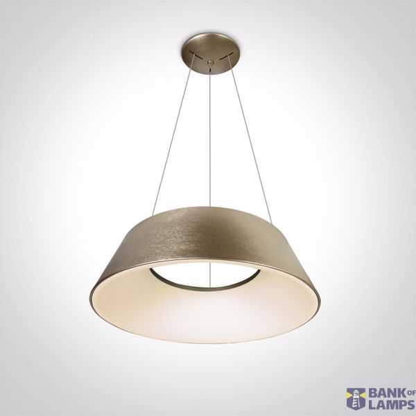 BRUSHED GOLD PENDANT 60W WW IP20 230V image 1