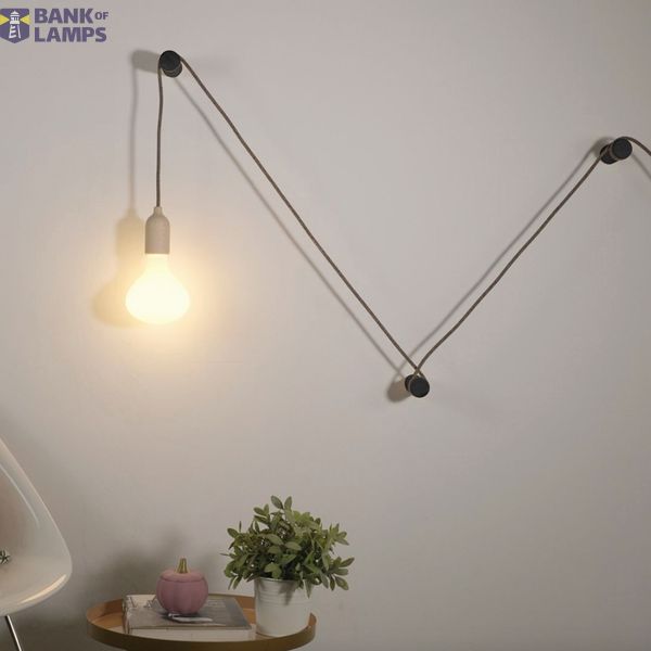 Rolé, wooden wall mount cable tie for pendant lamp image 2