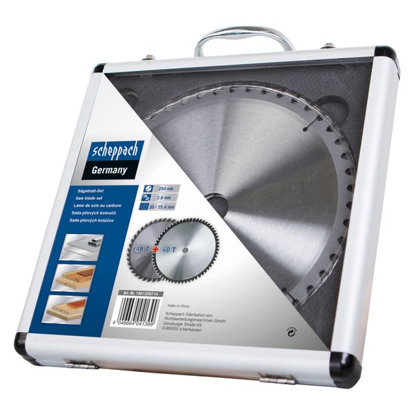 Scheppach Saw Blade Set O254mm, 2 pieces image 1