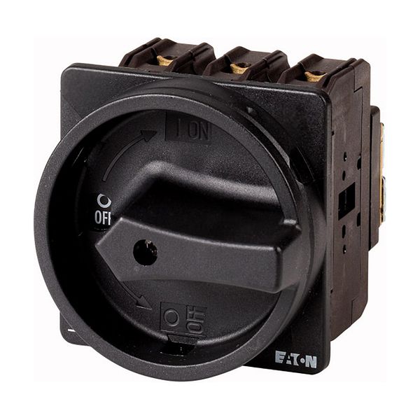P3-63/EA/SVB-SW/N/HI11 Main switch, P3, 63 A, flush mounting, 3 pole + N, 1 N/O, 1 N/C, STOP function, With black rotary handle and locking ring, Lockable in the 0 (Off) pos image 3