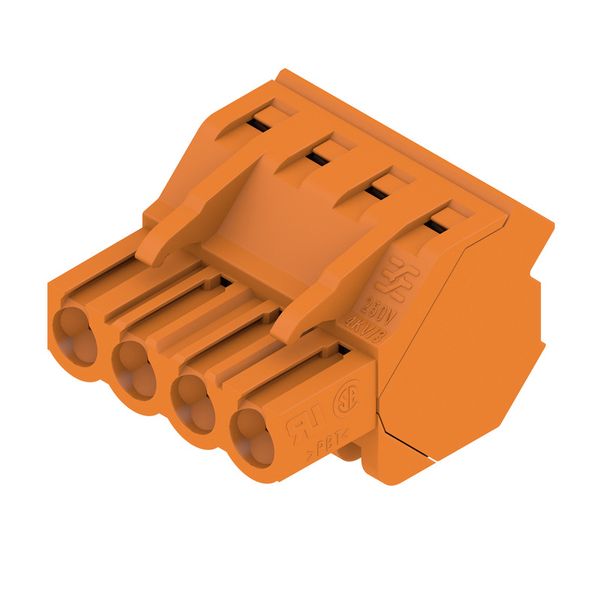 PCB plug-in connector, female plug, 5.08 mm, Number of poles: 4, 225°, Clamping yoke connection, Clamping range, max. : 4 mm², Box image 4