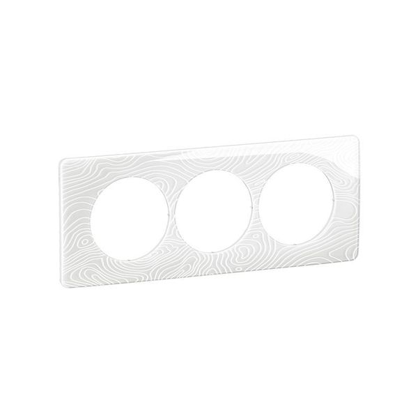 PLATE 3G 57MM RELIEFED WHITE image 2