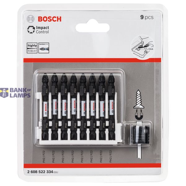 Impact Control Screwdriver Bit pack, 9-piece image 2