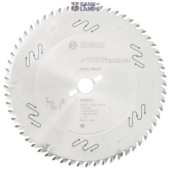 Top Precision Best for Wood circular saw blade 300 x 30 x 3,2 mm, 60 image 1