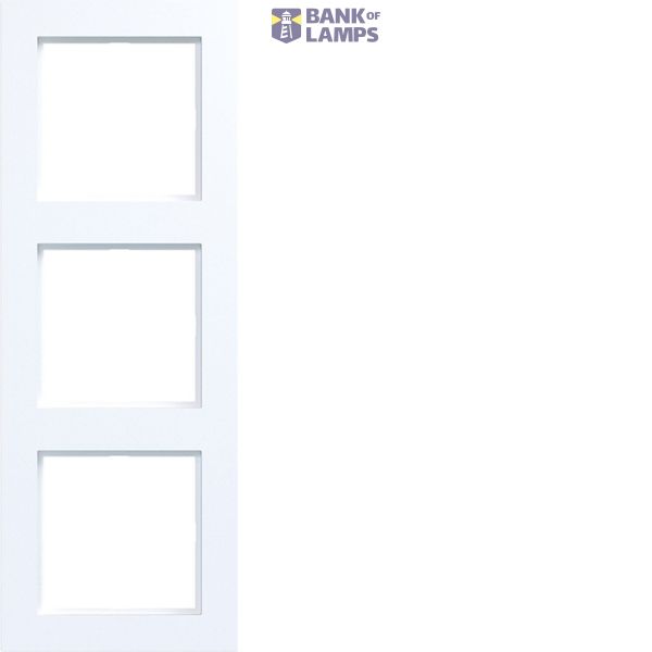 Triple cover frame, A.1, matte light white image 1