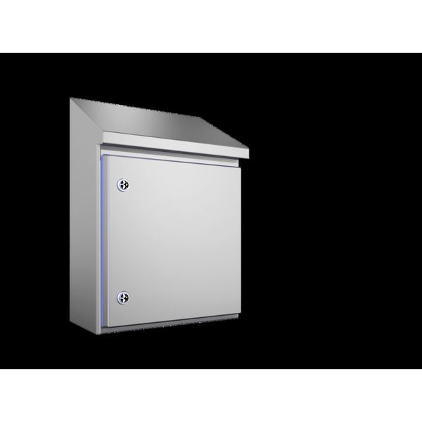 HD Compact enclosure, WHD: 390x430(H1)x549(H2)x210 mm, Stainless steel 1.4301 image 2