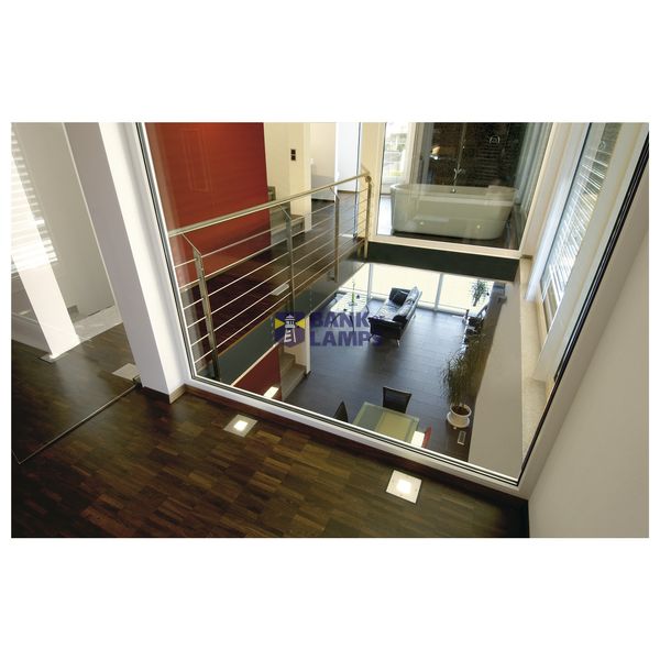 WETSY inground fitting, square , st. steel 316, GX53, max. 9W , square glass, IP67 image 2