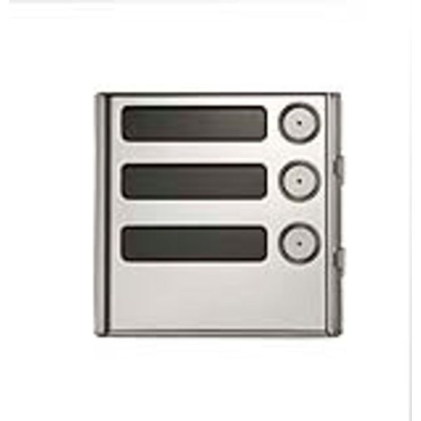 SINTHESI STEEL 3 BUTTONS MODULE image 1