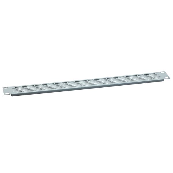 19'' PERF PLATE 1U STEEL RAL7035 image 1