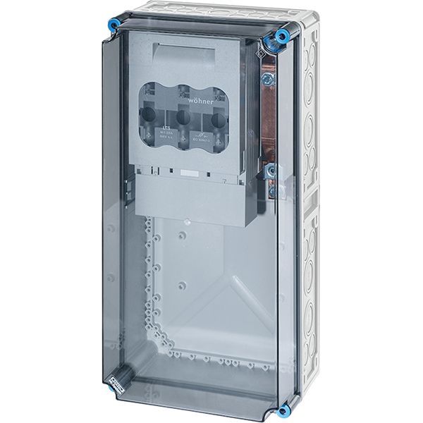 Mi load separator box IP65, 1x250A NH1 3p op Rail 250A 5-pin, 300x600 (Mi 6480) image 3
