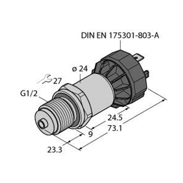Pressure Transmitter With Current Output (2-Wire)   PT10A-1008-IX-DA91 image 1