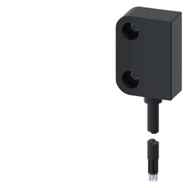 Magnetic switch contact block, rectangular small 26 x 36 mm, for door hinge r image 1