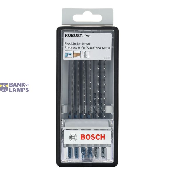 6-piece Robust Line jigsaw blade set Metal Profile T-shank 6 pcs. image 2