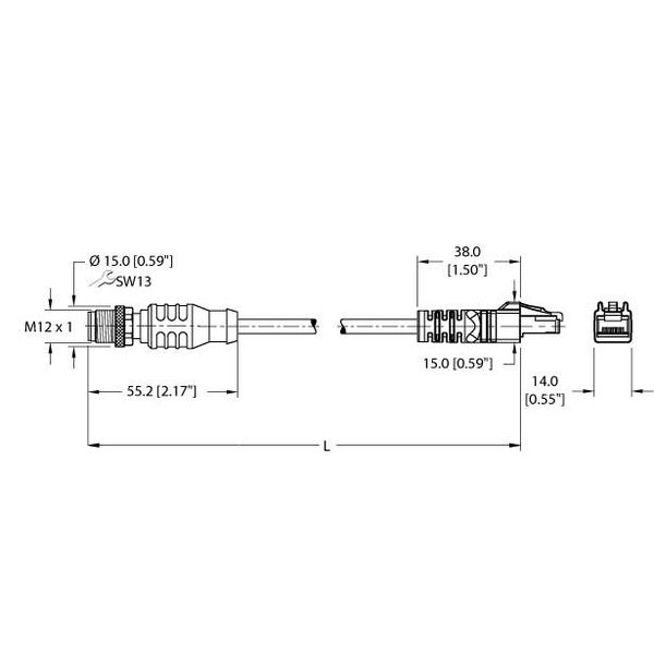 Industrial Ethernet Cable   RSSX RJ45S 860-10M image 2