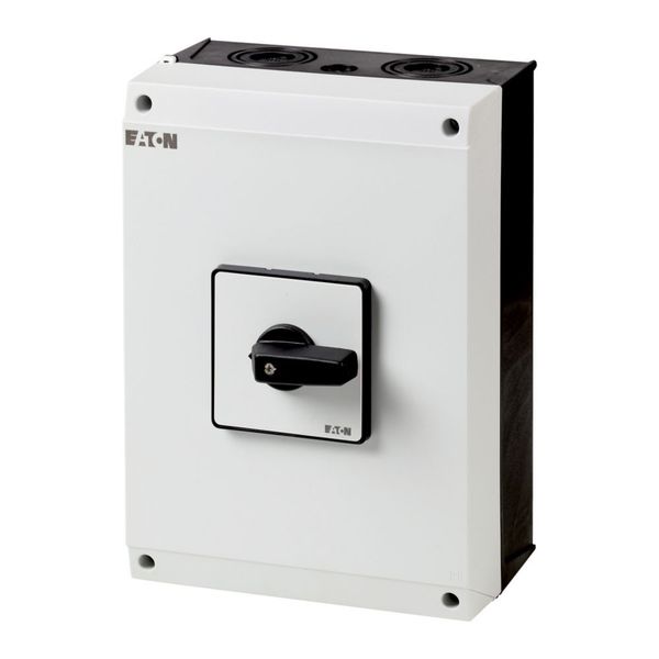 P3-100/I5/N On-Off switch, P3, 100 A, surface mounting, 3 pole + N, with black thumb grip and front plate image 4