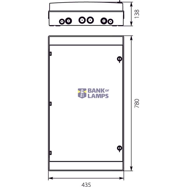 Hermetic switchboard RH-72/4B (white door) image 2