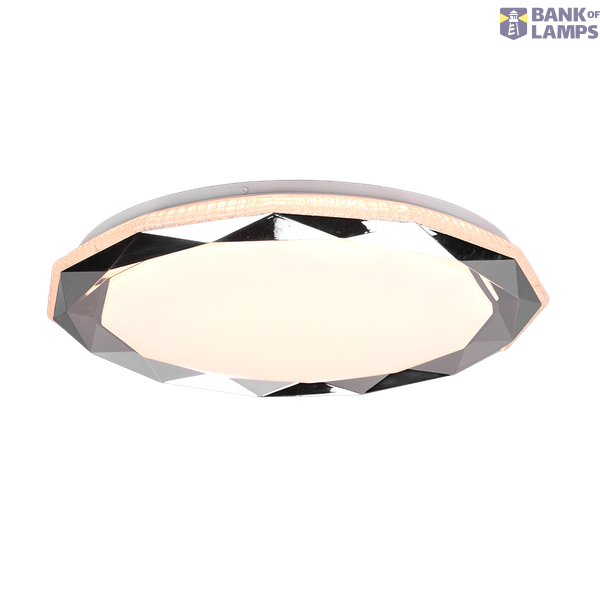 Ando LED ceiling lamp 50 cm chrome image 1